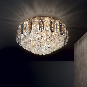 Plafon Ideallux Magnolia PL7 arany 45 cm 241296 small 2