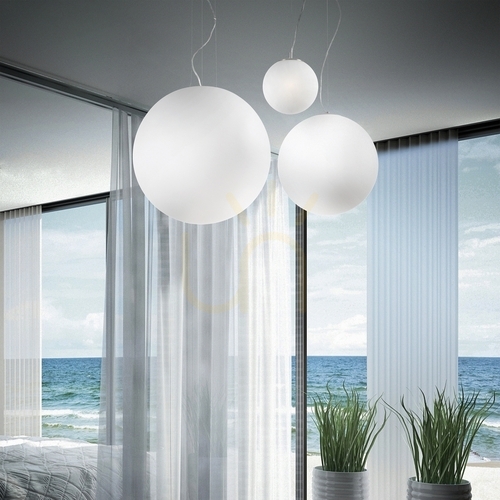 Jelölje be Függőlámpa Ideallux MAPA BIANCO SP1 D20 fehér üveg E27 009148