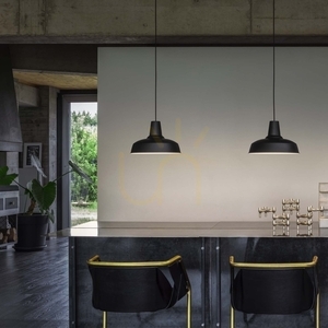 Függőlámpa Ideallux MOBY SP1 NERO fekete fém E27 35 cm 093659 small 2