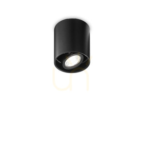 Plafonlámpa Ideallux MOOD PL1 D09 Round fekete GU10 243924 small 2