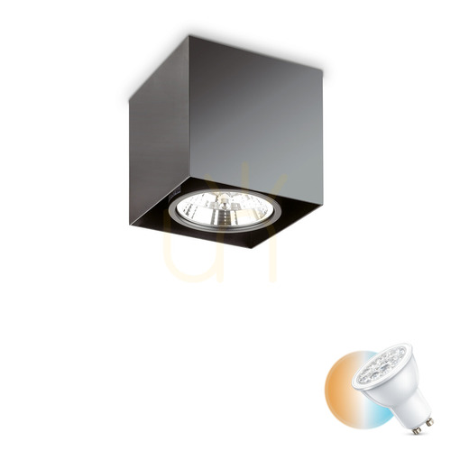 Jelölje be Plafon Ideallux MOOD PL1 D15 fekete GU10 1x50W 243931
