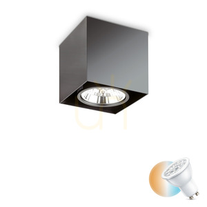 Plafon Ideallux MOOD PL1 D15 fekete GU10 1x50W 243931 small 0