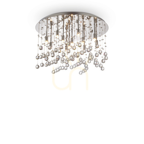 Jelölje be Plafon lámpa Ideallux Moonlight PL12 Cromo króm kristály 60 cm 077802