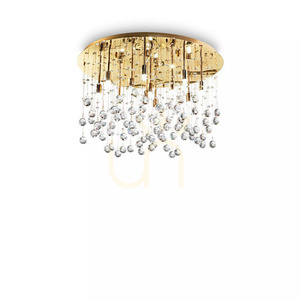 Plafonlámpa Ideallux Moonlight PL12 ORO arany kristály 60 cm 082783 small 1