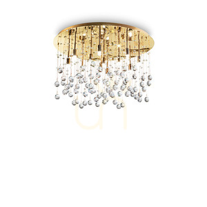Plafonlámpa Ideallux Moonlight PL12 ORO arany kristály 60 cm 082783 small 0