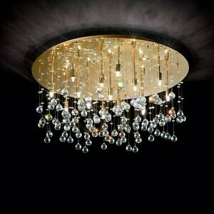 Plafon Ideallux Moonlight PL15 ORO arany 80 cm 082790 small 2