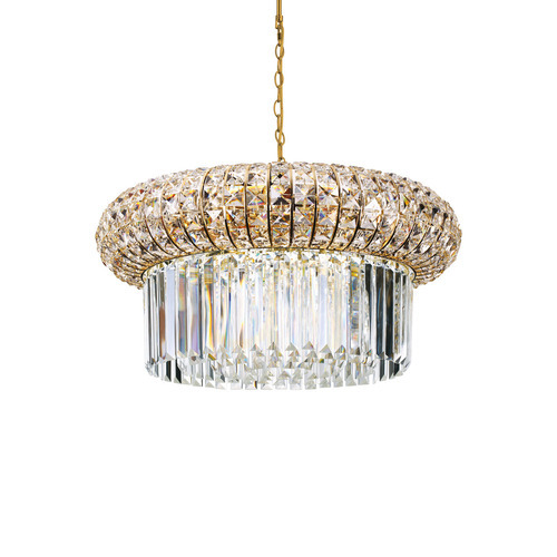 Jelölje be Függőlámpa Ideallux Nabucco SP12 arany üveg fém 60 cm 237794