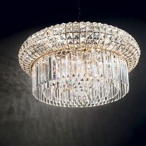 Függőlámpa Ideallux Nabucco SP16 arany üveg 16xE14 70 cm 237800 small 5