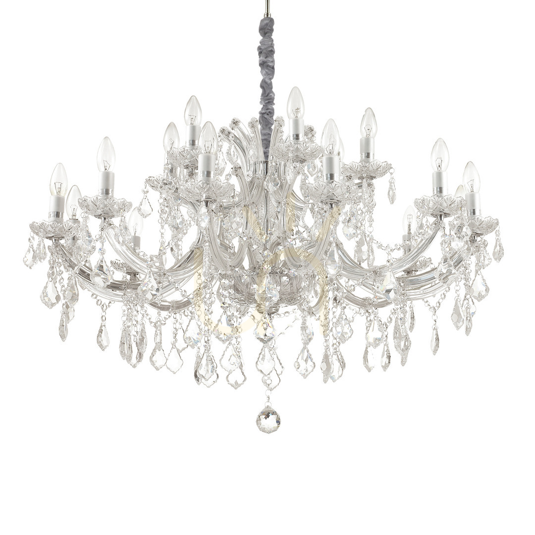 Jelölje be Függőlámpa Ideallux Napoleon SP18 Cromo króm kristály 96 cm 167268 Függőlámpa Ideallux Napoleon SP18 Cromo króm kristály 96 cm 167268