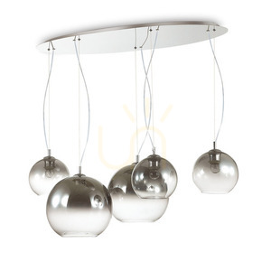 Függőlámpa Ideallux NEMO SP5 Cromo Sfumato króm 5xE27 138305 small 0