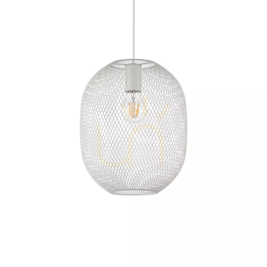 Kilátás Függőlámpa Ideallux NET SP1 D24 fehér E27 1x42W 317274 Függőlámpa Ideallux NET SP1 D24 fehér E27 1x42W 317274