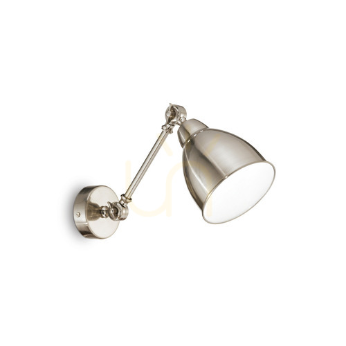 Jelölje be Fali lámpa Ideallux Newton AP1 Nickel 016399 nikkelezett E27 1x42W
