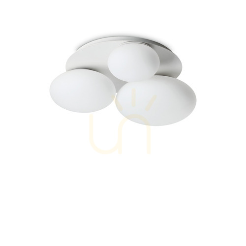 Jelölje be Plafon lámpa Ideallux NINFEA PL3 BIANCO fehér 3xGX53 306964