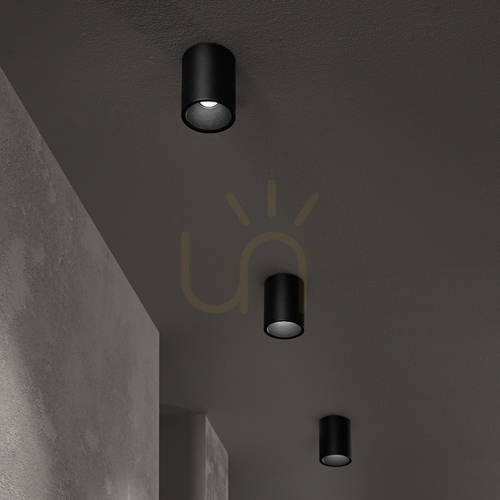 Jelölje be Plafon lámpa Ideallux NITRO fekete LED 10W 8 cm 206004