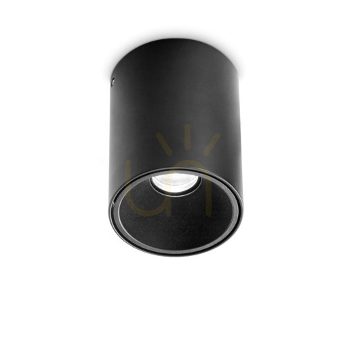 Jelölje be Plafon lámpa Ideallux NITRO PL ROUND D10 fekete LED 25W 3000K 322711