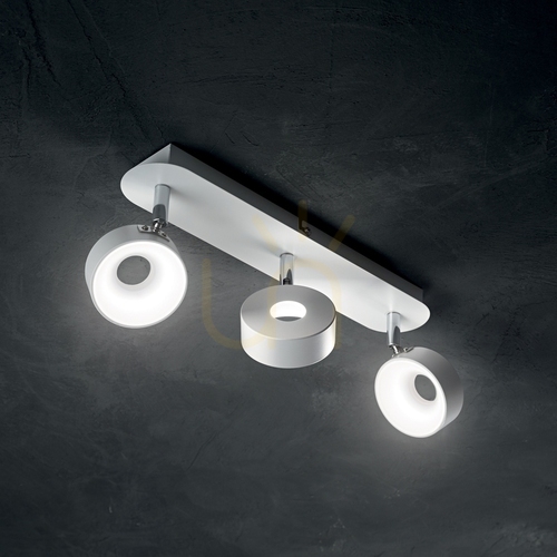 Jelölje be Plafon Ideallux OBY PL3 fehér LED 18W 37 cm 196701