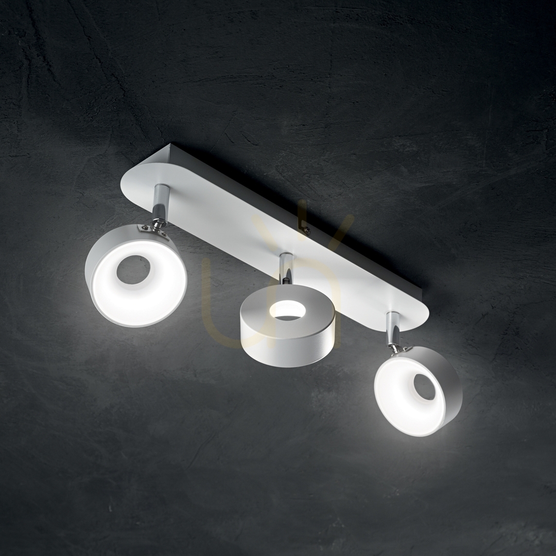 Előnézet Plafon Ideallux OBY PL3 fehér LED 18W 37 cm 196701 Plafon Ideallux OBY PL3 fehér LED 18W 37 cm 196701