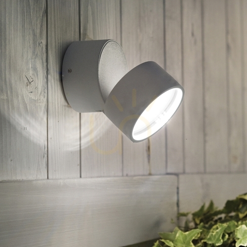 Jelölje be Kültéri fali lámpa Ideallux OMEGA Round antracit 7W 3000K 285450