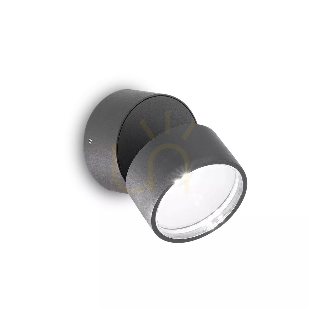 Kilátás Kültéri fali lámpa Ideallux OMEGA Round AP Bianco fehér 7W 3000K 285474 Kültéri fali lámpa Ideallux OMEGA Round AP Bianco fehér 7W 3000K 285474