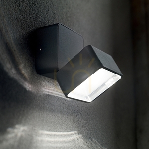Kültéri fali lámpa Ideallux OMEGA Square AP Bianco 4000K fehér 7W 285528 small 1