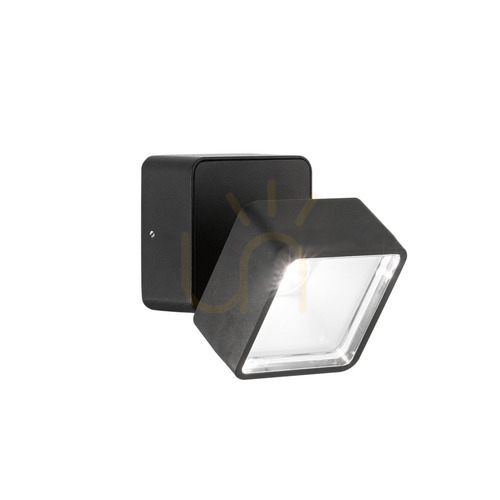 Jelölje be Kültéri fali lámpa Ideallux OMEGA SQUARE AP NERO fekete 7W 4000K 285535