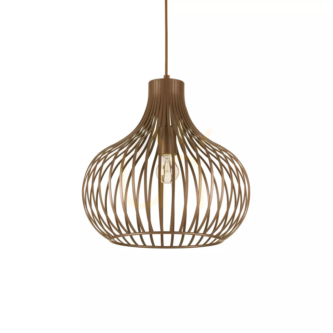 Kilátás Függőlámpa Ideallux ONION SP1 D38 barna fém E27 205298 Függőlámpa Ideallux ONION SP1 D38 barna fém E27 205298