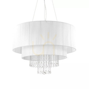 Függőlámpa Ideallux Opera SP10 fehér króm kristály 10xE27 90 cm 165011 small 1