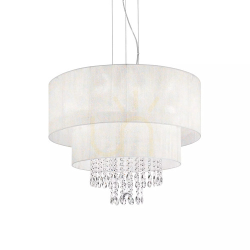 Jelölje be Függőlámpa Ideallux Opera SP6 fehér króm 6xE27 71 cm 068299