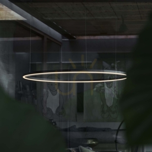 Függőlámpa Ideallux Oracle Slim D090 Round 3000K DALI fekete 90 cm 304427 small 4