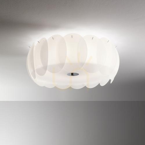 Jelölje be Falilámpa Ideallux OVALINO AP2 fehér üveg 2xE27 038025