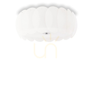 Plafon lámpa Ideallux Ovalino PL8 fehér üveg 8xE27 53,5 cm 094014 0 Plafon lámpa Ideallux Ovalino PL8 fehér üveg 8xE27 53,5 cm 094014 small 0