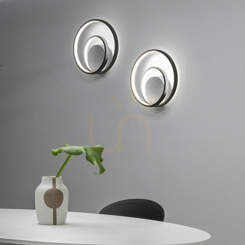 Jelölje be Fali lámpa Ideallux OZ AP ON-OFF Nero fekete LED 26W 3000K 269399