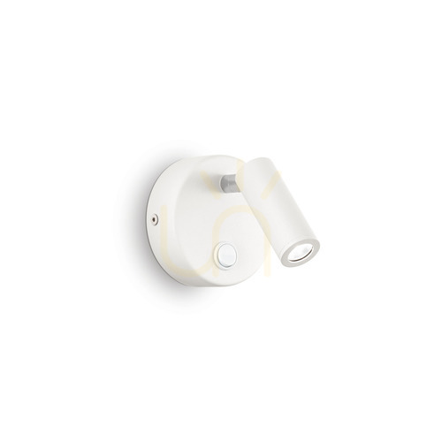 Jelölje be Fali lámpa Ideallux Page AP Round Bianco fehér LED 3W 142586