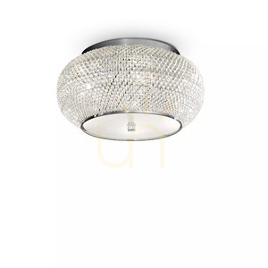 Plafon lámpa Ideallux PASHA PL6 ORO arany kristály 6xE14 40 cm 100807 small 2
