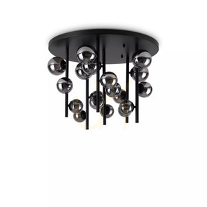 Plafonlámpa Ideallux PERLAGE PL18 Fumé fekete 70 cm G9 328386 small 1