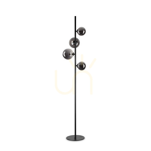 Jelölje be Álló lámpa Ideallux PERLAGE PT4 Fume fekete üveg G9 4x15W 306988