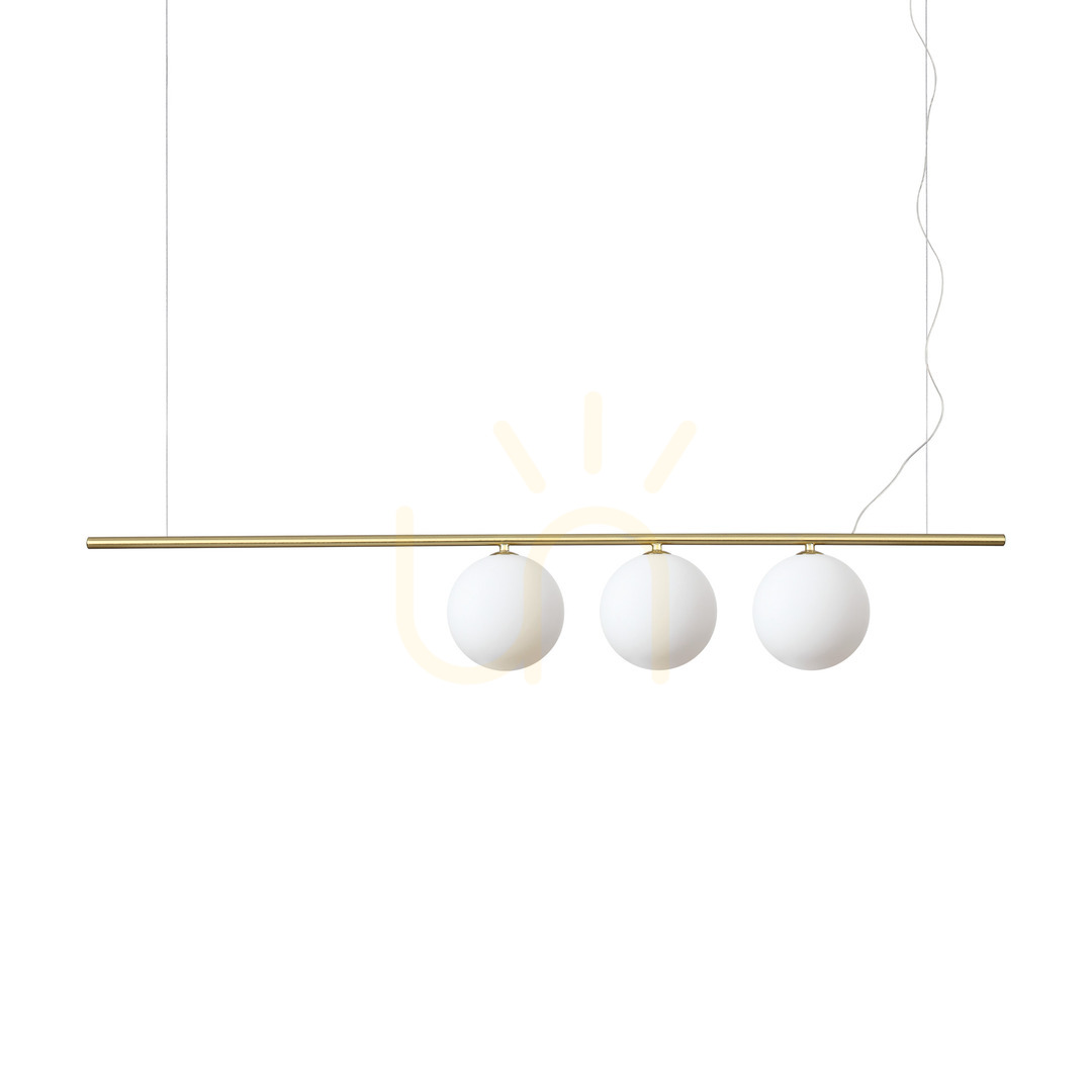 Jelölje be Függőlámpa Ideallux Perline SP3 282114 sárgaréz 3xG9 üveg fém Függőlámpa Ideallux Perline SP3 282114 sárgaréz 3xG9 üveg fém