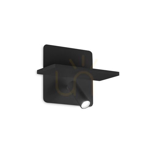 Jelölje be Fali lámpa Ideallux Piano AP Nero fekete LED 10W 2 fényforrás 287300