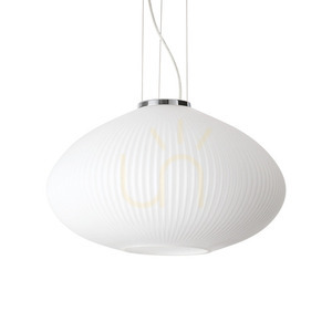 Függőlámpa Ideallux Plissé SP1 D45 króm üveg E27 264523 small 0
