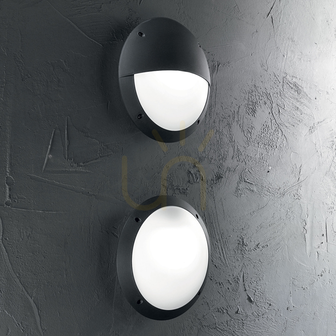 Kijelző Kültéri fali lámpa Ideallux Polar AP1 Nero fekete 30 cm E27 096674 Kültéri fali lámpa Ideallux Polar AP1 Nero fekete 30 cm E27 096674