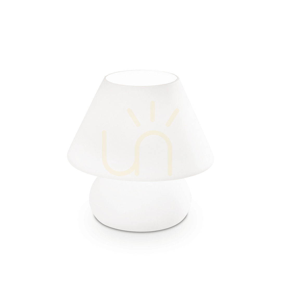 Jelölje be Asztali lámpa Ideallux PRATO TL1 BIG fehér üveg E27 1x60W 074702 Asztali lámpa Ideallux PRATO TL1 BIG fehér üveg E27 1x60W 074702
