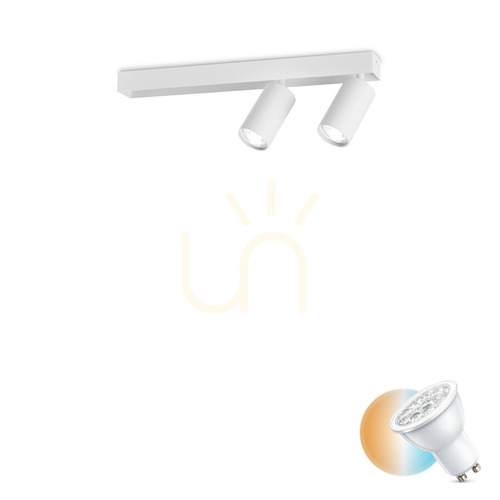 Jelölje be Plafonlámpa Ideallux PROFILO PL2 Bianco fehér 2xGU10 45 cm 314716