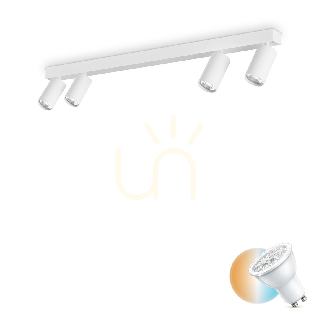 Jelölje be Plafon lámpa Ideallux PROFILO PL4 BIANCO fehér 4xGU10 90 cm 328188 Plafon lámpa Ideallux PROFILO PL4 BIANCO fehér 4xGU10 90 cm 328188
