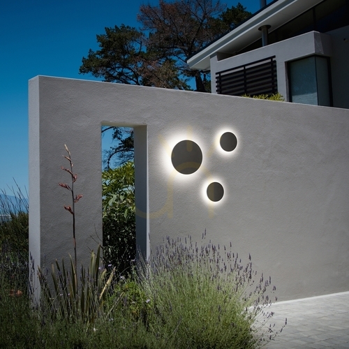 Jelölje be Kültéri fali lámpa Ideallux PUNTO AP D18 NERO fekete LED 9W 313542