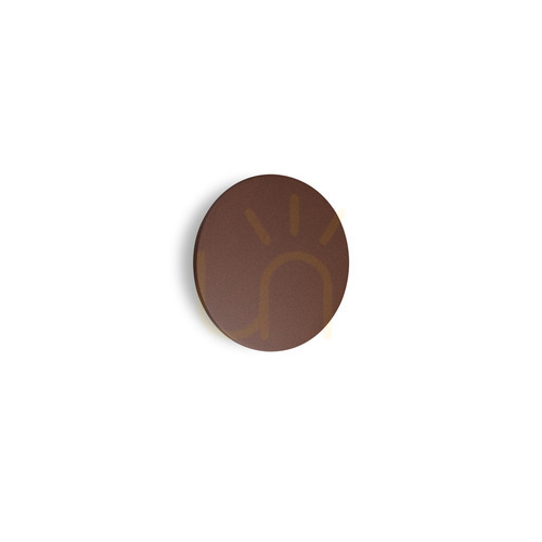 Jelölje be Kültéri fali lámpa Ideallux Punto AP D24 Coffee barna LED 12W 328539