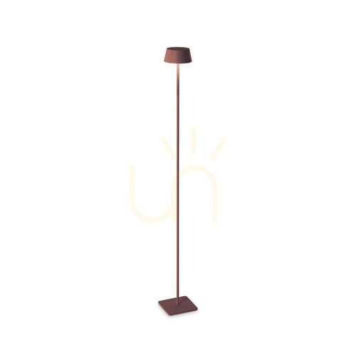 Jelölje be Kültéri állólámpa Ideallux PURE PT COFFEE barna LED 115 cm 328508