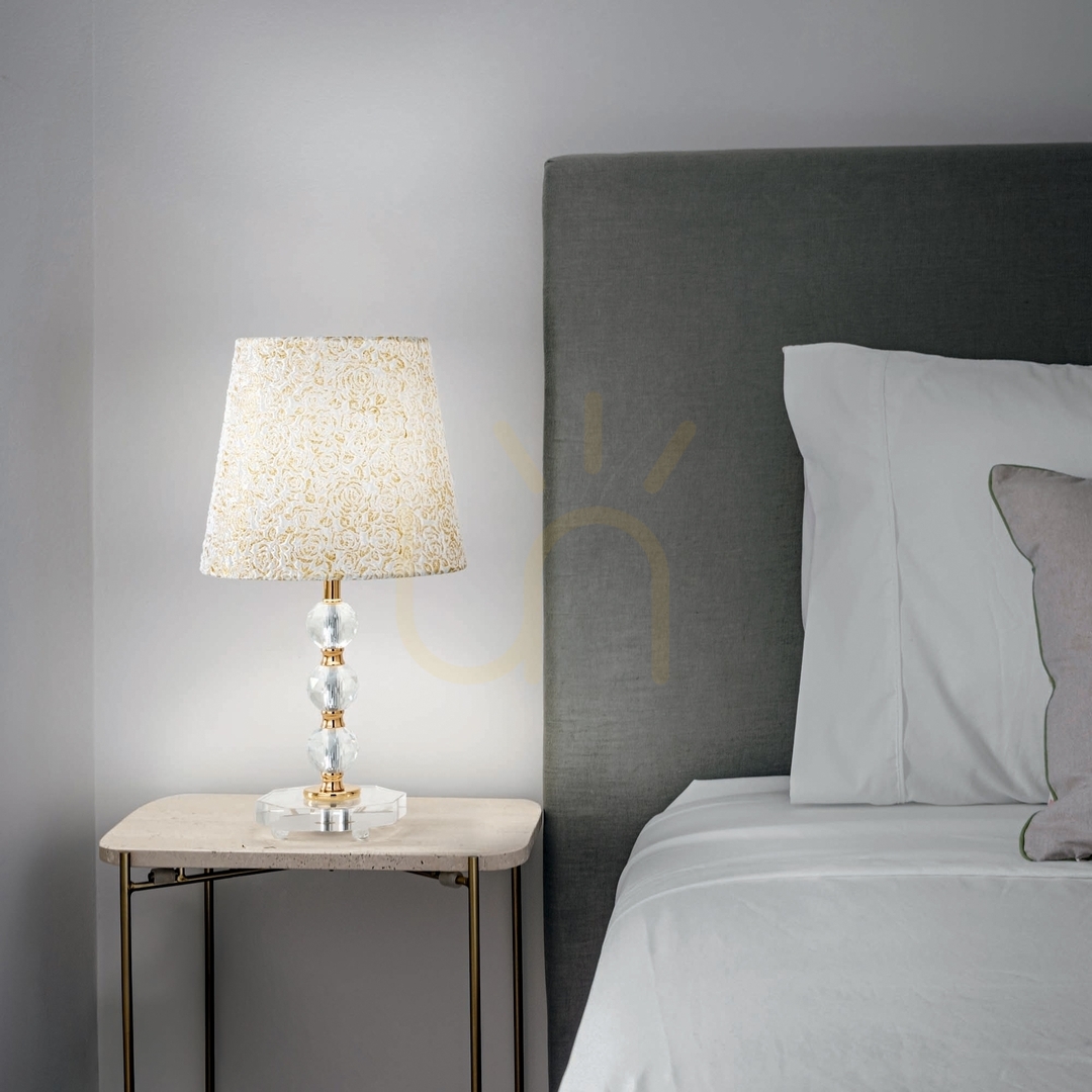 Előnézet Asztali lámpa Ideallux Queen TL1 Big arany E27 077758 Asztali lámpa Ideallux Queen TL1 Big arany E27 077758