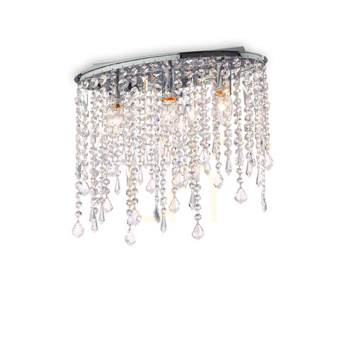 Jelölje be Plafon Ideallux Rain PL3 króm kristály 40 cm 008370