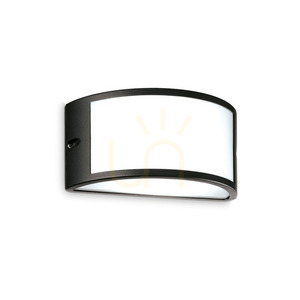 Kültéri fali lámpa Ideallux REX AP1 Nero fekete E27 322728 small 0