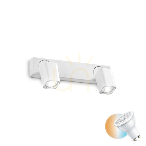 Jelölje be Plafon lámpa Ideallux Rudy AP2 Square fehér GU10 2x35W 294803